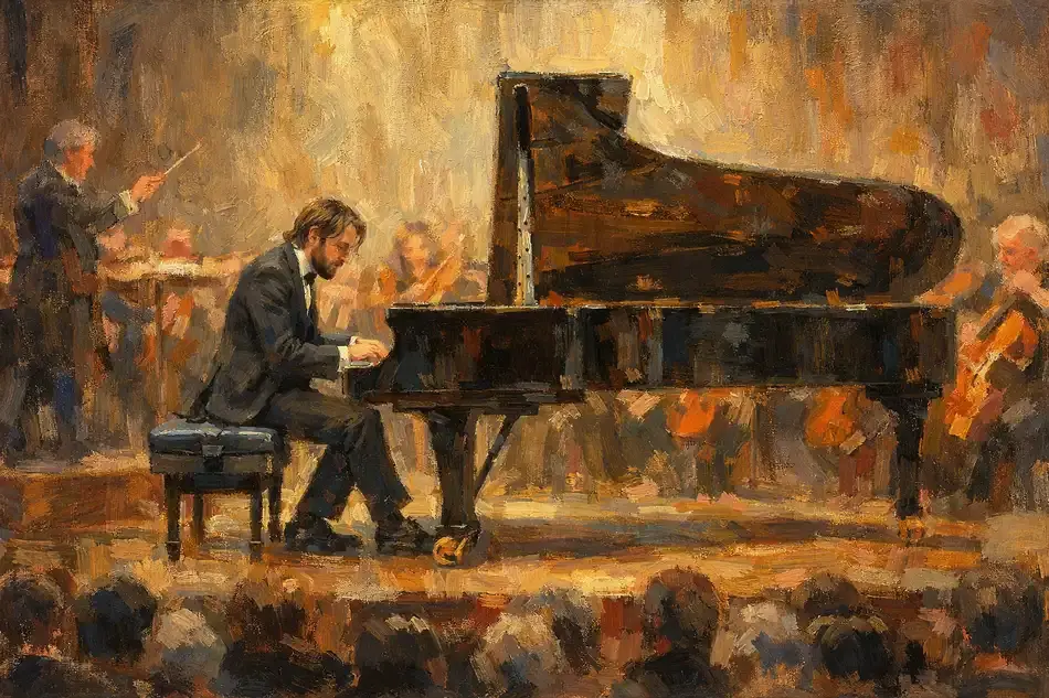 【T9105】Klavierkonzerte 2 & 3 Chopin Piano Concerto No. 2 – 2nd Movement - My Favorite Classical